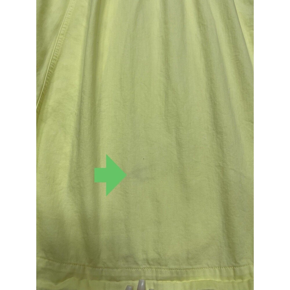 Free People Maxi Dress Women Yellow Just Jill Cotton  Vacay Boho Retro Large New - Picture 12 of 12